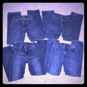 4 pair jeans 10 old navy gapkids skinny/straight